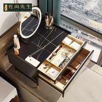  Bay window dressing table Small bedroom light luxury dressing table Net red ins wind tatami special makeup table mini