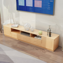 All solid wood TV cabinet Bedroom modern simple low cabinet Living room small household small cabinet Storage cabinet Whole floor cabinet