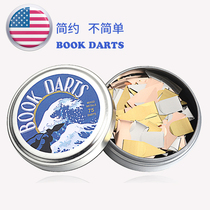 Imported BOOKDARTS creative custom simple metal bookmark literary small fresh classical Chinese style for students