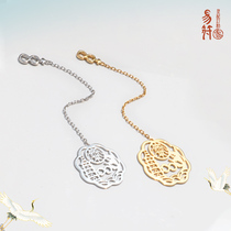 Easy character (Infinity bookmarks) 925 silver jewelry learning test reading creative bookmarks ornaments with pendant