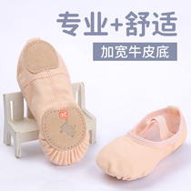 Dance shoes soft-soled childrens ballet practice baby meat color dancing special girl professional tie-free cat claw shoes