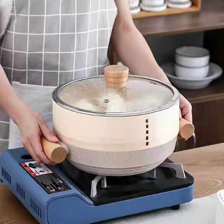 Soup pot special steamer bamboo wood household deepening plus high bamboo bottom small steamer drawer steamer custom steamer