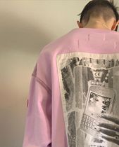C E CAVEMPT Autumn Tide brand Japanese retro mobile phone patch cloth mens and womens round neck long sleeve loose top ins ins