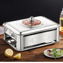 Wanzhou fish roast commercial rectangular carbon oven restaurant alcohol restaurant Charcoal Grill special stove household