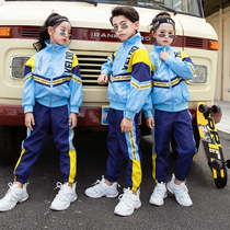 Primary school English sports suit Korean version of school uniform kindergarten Garden uniform autumn childrens performance class uniform three sets