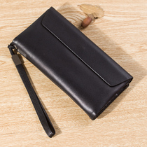 New Mens Dorocar Tide Mens Wallet Leather Simple Mens Handbag Long Casual Wallet Leather Handle