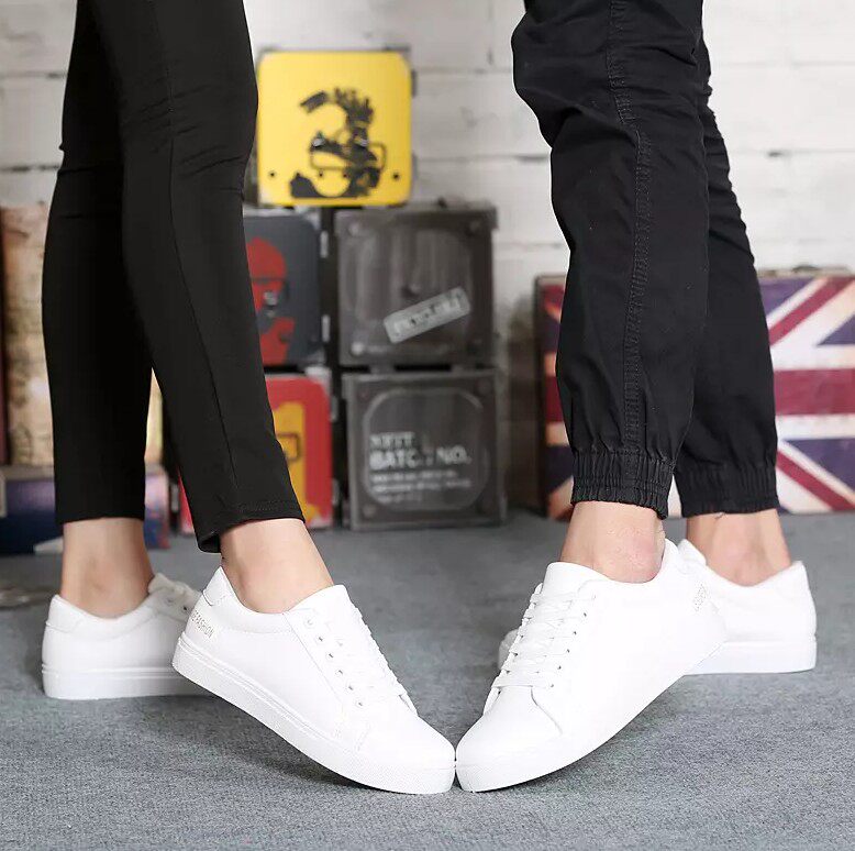 ladies white canvas trainers
