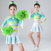 Childrens cheerleading performance clothing long-sleeved new girl cheerleading performance clothing dance clothing competition competition clothing
