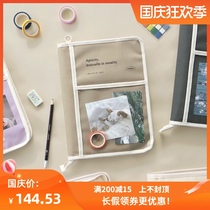 Korean iconic simple portable hand holding shockproof 11 inch iPad Pro tablet computer stationery book storage bag