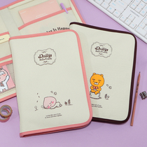 South Korea Funnyd fart peach lion holding shockproof 11 inch iPad Pro tablet computer stationery book storage bag