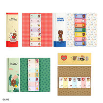  South Korea Line Friends cute Brown bear cartoon index paging sticker group N post-it notes note note