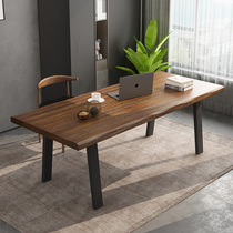 Solid Wood desktop computer desk home desk simple modern loft Workbench long table learning writing desk