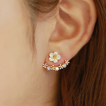 Flower Ear Clip Without Earbuds Female Advanced Sensational Style Student Earrings Net Red Rear Hanging Ear Nail Retro Port Taste Ear Accessories