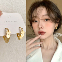 Flow Suear Clips Women Without Earthy Holes 2021 New Wave Lukewarm Wind Superior Temperament 100 Hitch Button Personality Earrings