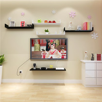 U-shaped wall shelf single-character shelf bookshelf creative partition TV background decoration rack factory direct sales