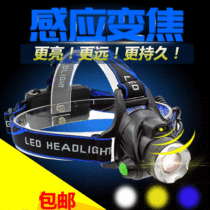Hook fish head lamp maintenance light induction flashlight charging Night Fishing light night light fishing night road safety hat light fishing lamp head
