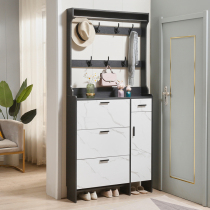 Ultra-thin dump shoe cabinet with hanger Household door storage modern foyer cabinet entrance cabinet large capacity shoe rack 17cm