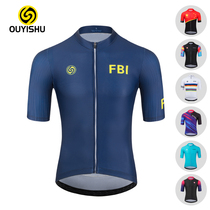 OUYISHU NEW PINT PROFESSIONAL RIDING SUIT SHORT SLEEVE BLOUSES MAN SPRING SUMMER SELF-CAR CLOTHING SPEED DRY AND BREATHABLE RIDING PANTS
