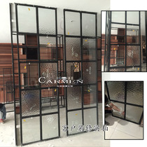 Water Cube-double-sided embossed glass-tempered three-dimensional art-screen partition bathroom door and window glass customized
