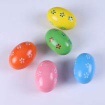 Childrens Egg Kindergarten Early Education Shade Egg Solid Wood Color Egg Children Grasp Training Music Enlightenment Toys
