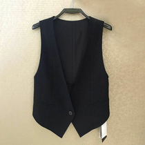 New Brother flagship store official website spring new slim short V-collar suit vest womens coat vest