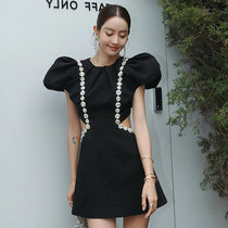 High-end niche dress dress can usually be worn in high-end light luxury fairy line black dress Hepburn