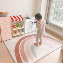 ins Nordic childrens room climbing mat cartoon square carpet tent with rainbow mat non-slip decoration