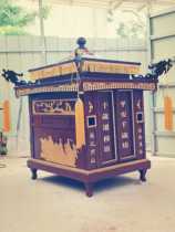 Bai Xingshi sedan chair funeral supplies carrying urn casket coffin spiritual folding wooden sedan custom direct sales