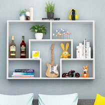 Wall shelf wall mounted wall cabinet Wall Wall bedroom partition bookshelf storage simple modern decorative frame