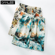 2 men sleeping pants shorts big pants underpants cotton quality home 50% mid pants loose outside wearing beach pants male style big code