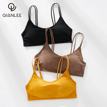 Beauty back bra womens small sling vest Net red burlap underwear chest bra gathering sexy no steel ring