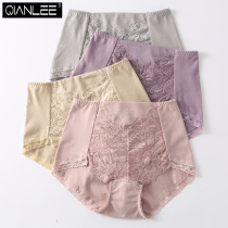 4 high-waisted underwear women cotton Womens cotton belly lift hip bag hip large size triangle pants comfortable and breathable cotton crotch