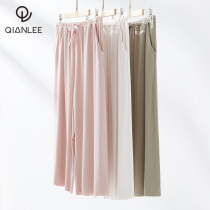 Sleeping Pants Woman Long Pants Summer Thin style Modale Ice Sensation Loose Home Big Pants Underpants Cotton Silk Air-conditioning Pants can be worn outside