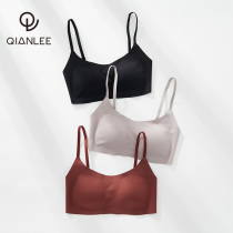 Bandeau underwear womens thin summer chest small incognito bra without steel rings gathered bra girls anti-naked new style