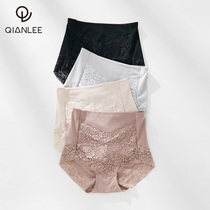 High waisted underwear ladies cotton crotch belly lift hip breifs pants headless lace size breathable modal cotton