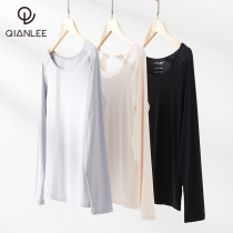 1 piece of Modale Womens lingerie beating undershirt U collar autumn clothes woman slim fit with close-fitting warm upper single piece blouse
