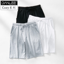 1 piece of pajama pants mens cotton loose summer thin home big pants shorts five points middle pants casual home Cotton