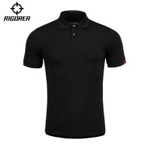 Quasier POLO shirt short sleeve T-shirt sports casual male summer breathable suction sweatshirt pure color tide sports basketball training