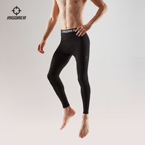 Quasi 2021 new compression trousers Mens Fitness running basketball base yoga pants elastic breathable leggings