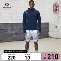 Quasi-sports sweater mens and womens knitted tops spring and autumn new hooded zipper cardigan casual jacket jacket