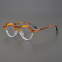 Designer Hawksbill Color Handcrafted Frosted Color Frames Japan Square Retro Spectacle Frames Men And Women Height