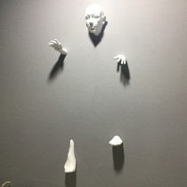 Creative 3D character wall decoration hanging Bar Club KTV Night Film and Television Culture Art background wall soft decoration