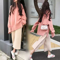 Pregnant women autumn set fashion 2021 New Tide mother spring and autumn coat long sleeve sweater two-piece autumn winter base shirt