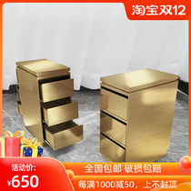 Barber shop tool cabinet stainless steel hairdressing tool cabinet hair salon special storage locker single-sided double-sided drawer