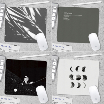 CARECASE original illustration leather mouse pad small thickened fresh and simple waterproof computer non-slip men and women