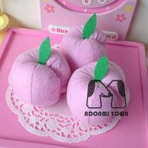 Non-woven finished three-dimensional modeling simulation fruit Peach Peach finished simulation fruit and vegetable