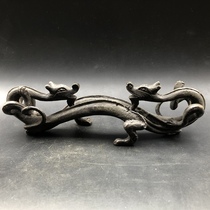 Ancient Play Miscellaneous Collection Wen Houses Four Treasures Calligraphy Supplies Double Dragon Show Beads Pen Holder Double Dragon Snatched Pen Holder