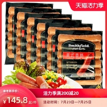 smithfield American sausage original 396*6 pizza hot dog sausage ham sausage barbecue sausage