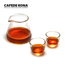 CAFEDE KONA hammered grain pot glass boutique coffee sharing pot thickened heat-resistant fair cup suit