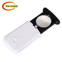 18 8 times the pull type LED LAMP yan chao deng hand-held optical lens reading reading jewelry appraisal magnifying glass